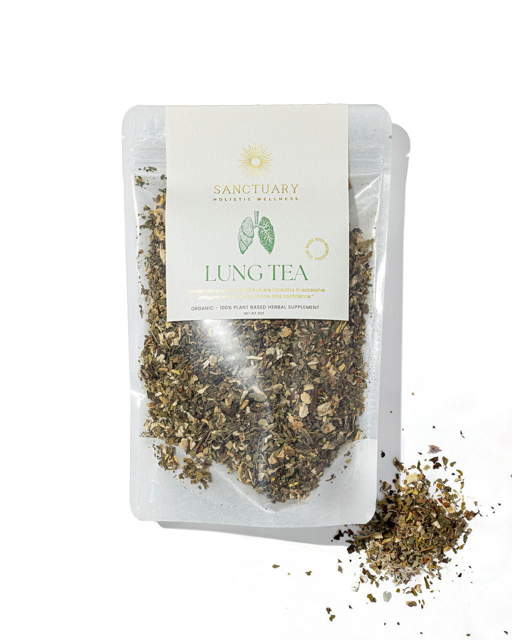 Organic Lung Tea | Herbal Respiratory & Mucus Support | Sanctuary