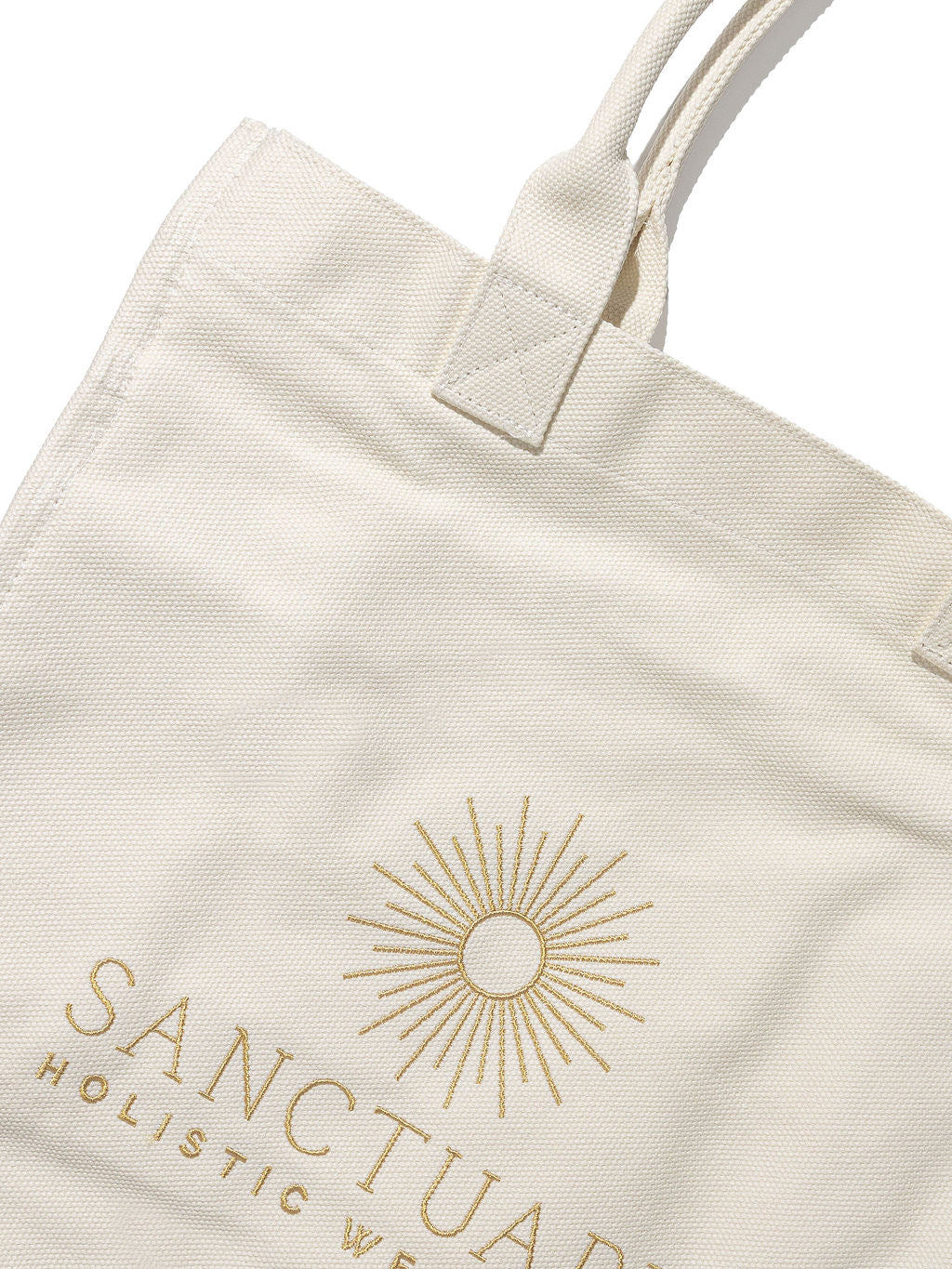 Poppins Cotton Tote Bag | Large Embroidered Carryall | Sanctuary