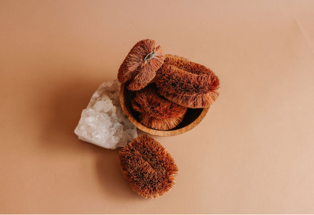 Organic Coconut Fiber Lymphatic Dry Brush