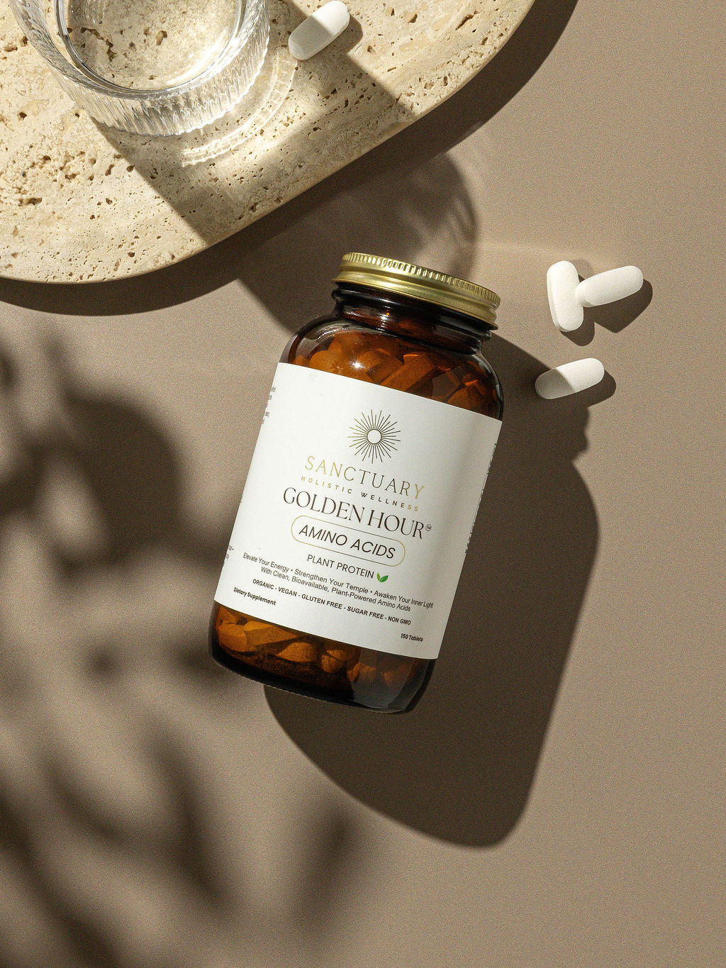 Golden Hour Aminos | Plant-Based Essential Amino Acids for Muscle &amp; Recovery