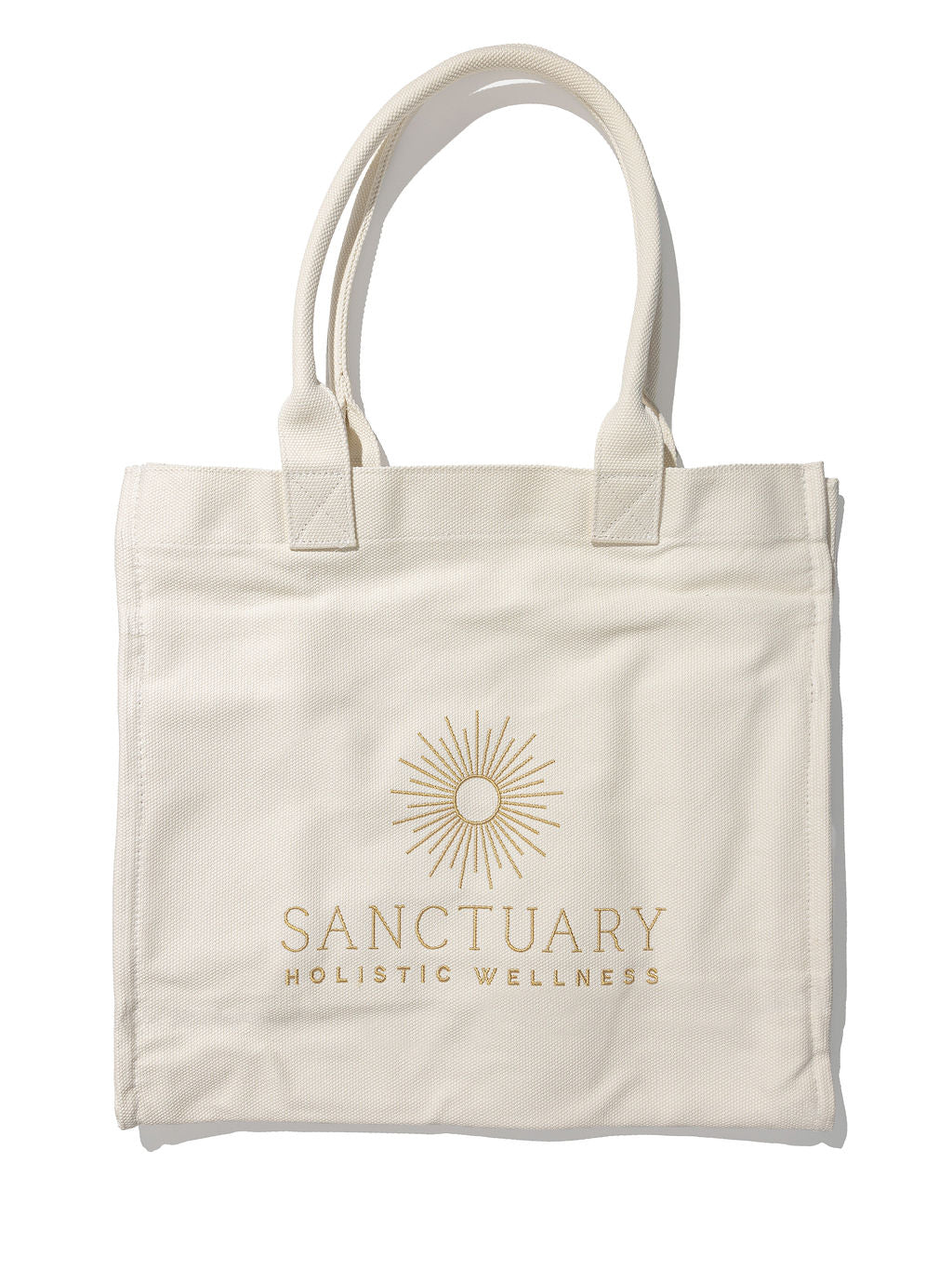 Poppins Cotton Tote Bag | Large Embroidered Carryall | Sanctuary